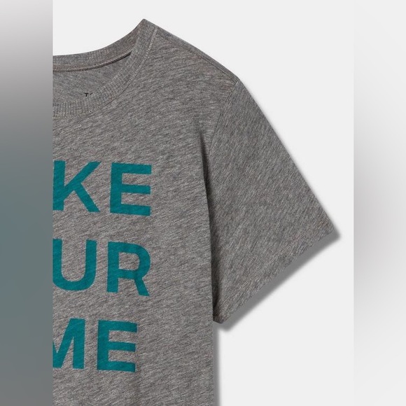 Torrid Take Your Time Vintage Cotton Crew Neck Tee NWT - Picture 2 of 7